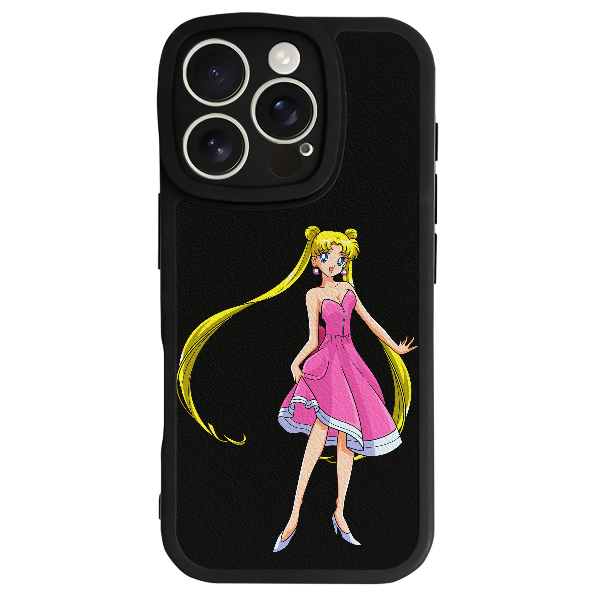 （画像用） 美少女戦士セーラームーン 愛野 美奈子 あいの みなこ Sailor Moon Aino Minako 【iPhone 16シリーズ対応】シリコンスマホケース（レザー調） 材質：シリコン